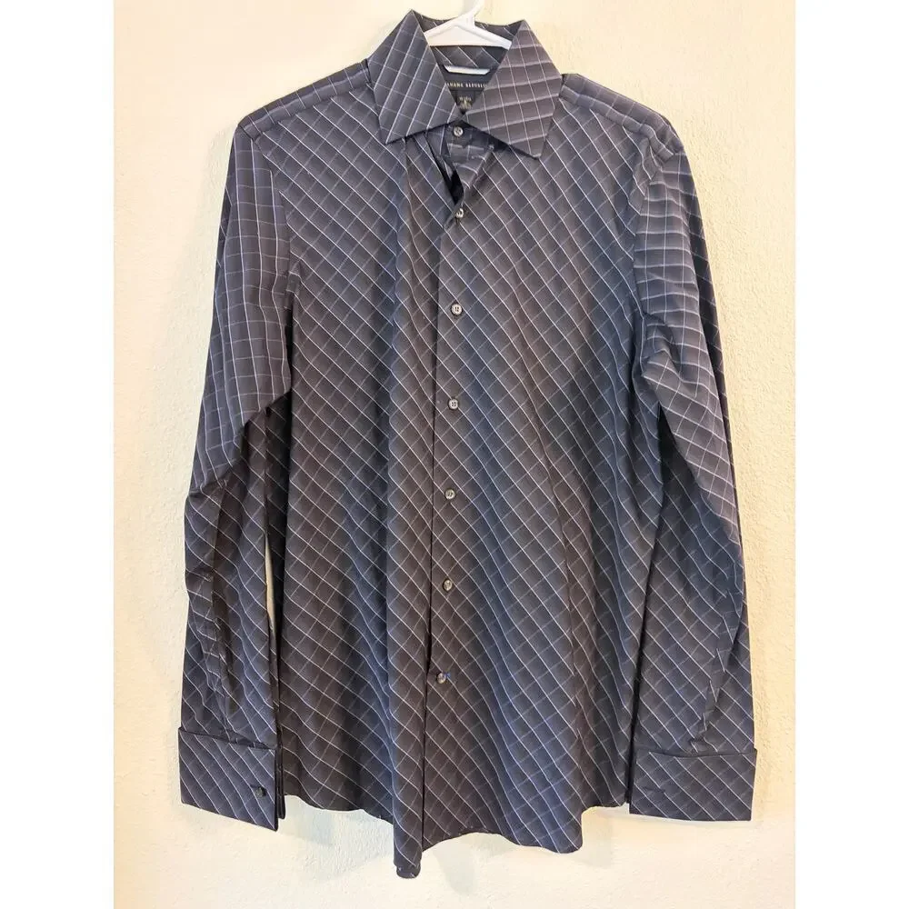 Men’s Button Down Shirt Lot Banana Republic Gray Dress Shirts Bundle Size small